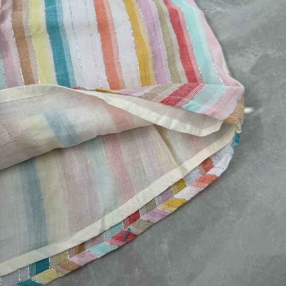 Women’s TOBI I Want It Crop Top Bandeau And Shorts Rainbow Stripe Two Piece Set - Picture 7 of 16